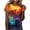 (Type 38)Multicolor, variant on Patlollav Womens Tops Plus Size Ladies Short Sleeve Print V-Neck Tops Tee T-Shirt Blouse