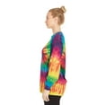 thumbnail image 3 of DARESAY Tie Dye Style Long Sleeve T-Shirt Men Women - Fun, Multi Color Tops, 3 of 6
