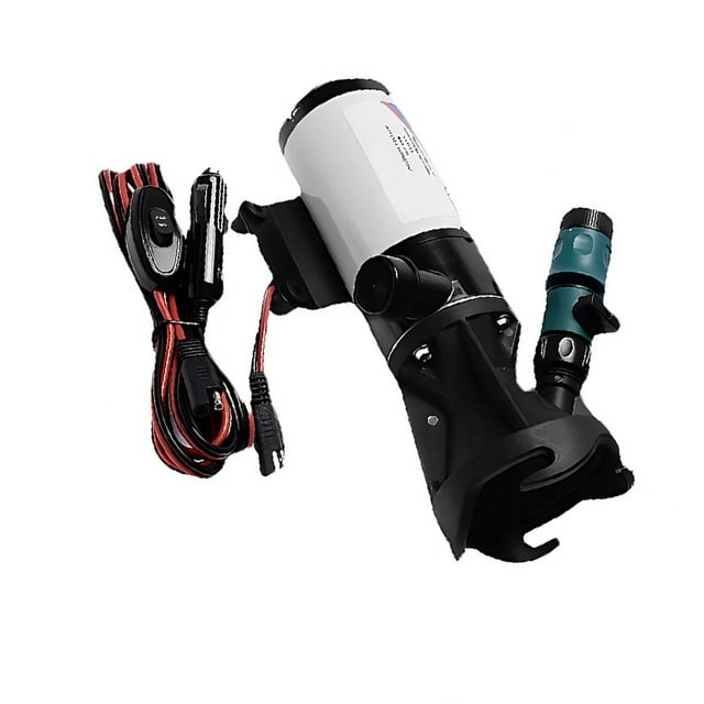 Pompe de Macération pour RV, Double Conception, Moteur en Cuivre Haute Performance, Faible Bruit, pour Élimination des Déchets dans les RVs, Eaux Usées Ménagères