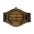 thumbnail image 4 of Angie Wood Creations Walnut Men’s Watch With Black Leather Strap, 4 of 7