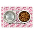thumbnail image 1 of Vintage Valentine Pet Mat for Food and Water, Hand Drawn Irregular Hearts in Pink Color Palette, Non-Slip Rubber Mat for Dogs and Cats, 18" X 12", by Ambesonne, 1 of 2