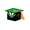 Green, variant on Doctoral Cap Packaging Bachelors Cap Graduation Party Candy Paper Box For Celebration Green