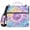 Sunset Tie-Dye Burst, variant on 3 Ring Zipper Binder with Shoulder Strap Waterproof Trapper Keeper 2 Inch D-Ring 500 Sheets Capacity, Sky Blue Tie-dye Burst