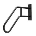 thumbnail image 3 of 26" Stair Handrails for 1-3 Steps Wall Mounted Safety Grab Bar Matte Black Railings, 3 of 11