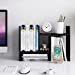 thumbnail image 3 of Jerry & Maggie - Desktop Organizer Office Storage Rack Adjustable Wood Display Shelf - Free Style Double H Display - True Natural Stand Shelf - Black, 3 of 4