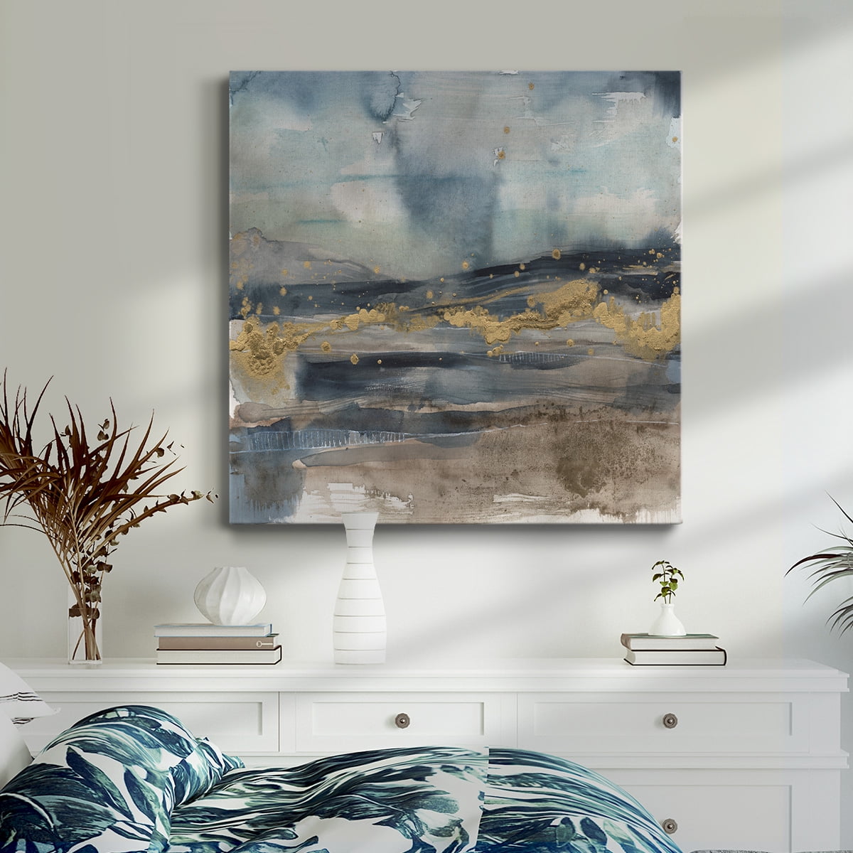 Wexford Home Shadow Sea Fan I-Premium Gallery Wrapped Canvas, 10" x 10" - Ready to Hang