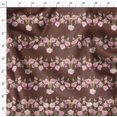thumbnail image 4 of Soimoi Brown Rayon Crepe Fabric Flowerpecker & Floral Panel Fabric Prints by Yard 46 Inch Wide, 4 of 5