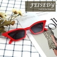 thumbnail image 4 of Gafas de Sol FEISEDY Pequeñas Ojo de Gato Vintage Cuadradas para Mujer B2291, 4 of 6