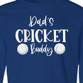 thumbnail image 4 of Inktastic Dad's Cricket Buddy Long Sleeve Youth T-Shirt, 4 of 5