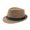 Khaki, variant on Fedora Hat Wide Brim Sun Protection Solid Color Panama Cap Boater Summer Beach Sunhat for Vacation