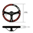 thumbnail image 5 of Universal 350mm 3"Deep Dish 6-Bolt Steering Wheel Black Suede Have Faith, 5 of 9