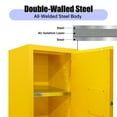 thumbnail image 7 of Yellow Safety Cabinet with Solid Lock Bolt and Internal Vent for Flammables in Oil Field, Drilling Rig, Petro - Exploration Site, 7 of 7