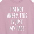 thumbnail image 3 of Instant Message - Not Angry Just My Face - Women's Racerback Tank Top, 3 of 6