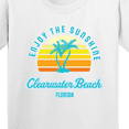thumbnail image 4 of Inktastic Summer Enjoy the Sunshine Clearwater Beach Florida in Blue Youth T-Shirt, 4 of 5