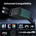thumbnail image 5 of NEXPOW 150W Car Charger Adapter, 12V–24V Multiport Fast Charging with Built-In USB-C & Lightning Cables and LED Voltage Display, 5 of 9