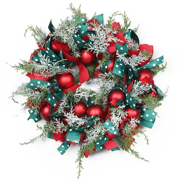 Guirnalda de Navidad para colgar en la puerta decoración de puerta de Navidad reutilizable decoración del hogar verde Hugtrwg Para estrenar