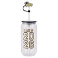 thumbnail image 3 of Graduation 2026 Tumbler With Topper, Black, Gold, Way To Celebrate, 3 x 3 x 9 Inch, 2 Pieces, 3 of 7