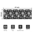 thumbnail image 5 of Black Christmas Snowflake Pattern Door Rugs,Washable Non Slip Door Mats Indoor,Decorative Door Mats,Entry Mat Indoor for Entrance,Bedroom,Kitchen,Bathroom,16"x47", 5 of 6