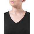thumbnail image 3 of Athletic Works Women's Active V-Neck T-Shirt with Short Sleeves, 2-Pack, Sizes XS-XXXL, 3 of 8