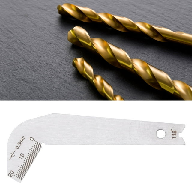 Outil de Perçage d'Angle, Jauge d'Angle en Acier Inoxydable 0-20mm pour Atelier
