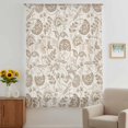 thumbnail image 3 of Khaki Fruit Sheer Curtains 84 Inches Long, Country Retro Floral Botanical Plant Light Filering Curtains, Breathable Simi Curtain Privacy Drapes for Living Room Bedroom Lightweight Window Treatment, 3 of 9