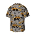 thumbnail image 7 of Kdxio Men's Hawaiian Shirt for Men Short Sleeve Shirt Retro Excavator Summer Casual Holiday Beach Button Down T-Shirts, 7 of 7
