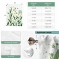 thumbnail image 6 of St Patrick's Day Balloon Curtains for Bedroom/Front Door/Bathroom, Spring Leaves Green Botanical Flowers Plants Tie Up Curtains 63 Inch Length Kitchen Curtains Shades for Windows 46"x63", 6 of 8