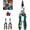Green, variant on 4-in-1 Wire Stripping and Testing Pliers, Digital Display Wire Stripper with LED Indicator, Voltage Tester, Cable Cutter, Crimper, Long Nose Electrician Tool for Home Repair DIY (Green*2)