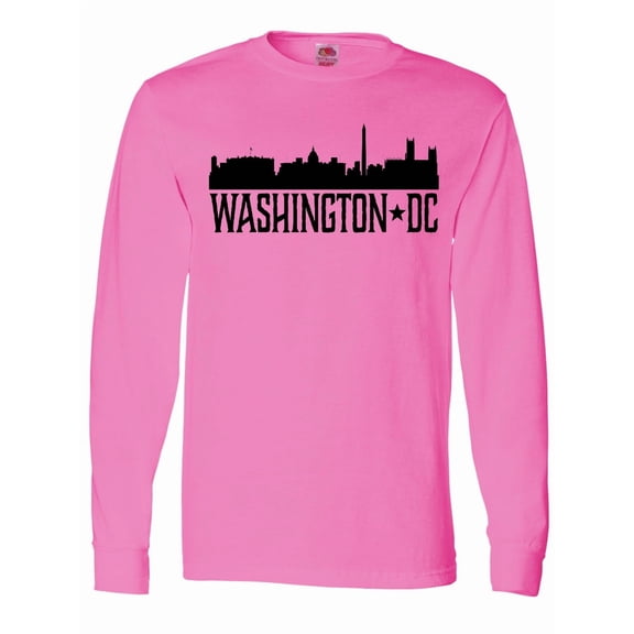 Inktastic Washington Dc City Skyline Long Sleeve T-Shirt