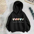 thumbnail image 3 of Iyufng Hoodies for Girls,Long Sleeve Graphic Hooded Sweatshirt,Children's Hoodie Thin Style Small and Medium Loose Hoodie Fashion,Teen Girls Pullover Tops, 3 of 3