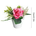 thumbnail image 3 of Fufafayo under $5 Artificial Plants, Fake Potted, Plastic Simulation Corner Roses for Home Office Desk Shelf Window Sill Porch Terrace Garden Decoration Living Room, 3 of 6
