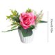 thumbnail image 3 of Planta Suculenta Artificial de Plástico En Maceta, Color Rosa Intenso, 13 X 7 X 7 Cm, para Decoración Del Hogar y La Oficina, 60 G, 3 of 6