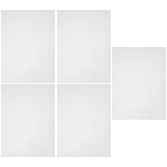 OUNONA Printable Shrink Sheets for DIY Crafts with Matte Finish BOPS Material Silver 5pcs