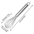 thumbnail image 2 of Stainless Steel Wire Whisk Hand Manual Egg Beater for Baking Cooking Kitchen Utensil Housewarming Baker Gift One Size, 2 of 5
