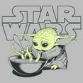 thumbnail image 2 of Men's Star Wars: The Mandalorian Grogu Soup Logo Graphic Tee Athletic Heather Large, 2 of 5