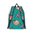 thumbnail image 3 of Balery Starfish and Shell Vintage Canvas Backpack for Men and Women - Large Capacity, Durable Travel Laptop Bag for School, Work, Hiking, and Outdoor Activities, 3 of 7