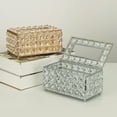 thumbnail image 7 of Crystal Tissue Box Cover Rectangular Paper Box Tissue Box Holder for Bedroom Bathroom Office, 7 of 7