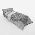 thumbnail image 3 of Ambesonne Mandala Bedding Set 4 Pcs, Eastern Psychedelic, Queen, White Charcoal Grey, 3 of 3
