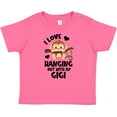 thumbnail image 3 of Inktastic Monkey I Love Hanging out with My Gigi Boys or Girls Baby T-Shirt, 3 of 5