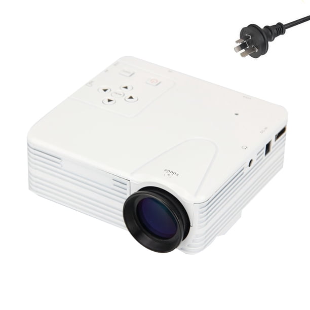 Mini proyector LED portátil 1920 x 1080 píxeles Full HD 1080P Proyector multimedia Video Movie Home Theater AU Plug Vogacara EL0883-08B