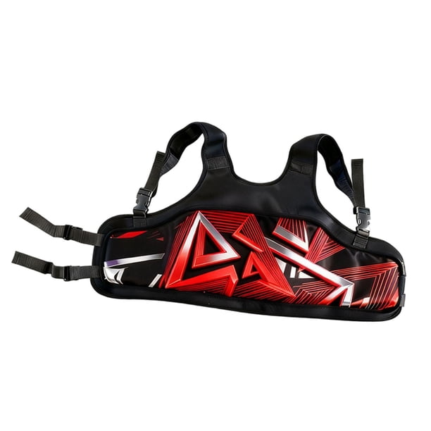 Protector de costillas para karts para niños y adultos, chaleco de karts, de conducción, de karts ergonómica, transpirable y versátil. Rojo