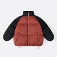 thumbnail image 2 of Teen Winter Coats For Girls,Puffer Coat Boys Zip Up Jacket Red Winter Coat Solid Long Sleeve Windproof Children Padded Coats Grils Winter Coats Size 11-14 Years, 2 of 3