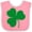 Pink and White, variant on Inktastic Irish Green Shamrock Boys or Girls Baby Bib
