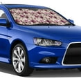 thumbnail image 4 of Haiem Rose Flowers Car Windshield Sun Shade - Blocks UV Rays Sun Visor Protector, Sunshade to Keep Your Vehicle Cool, Universal Fit SUV Van Sedan-Small, 4 of 7
