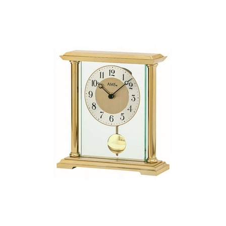 Modern clock with quartz movement from AMS AM T1143
