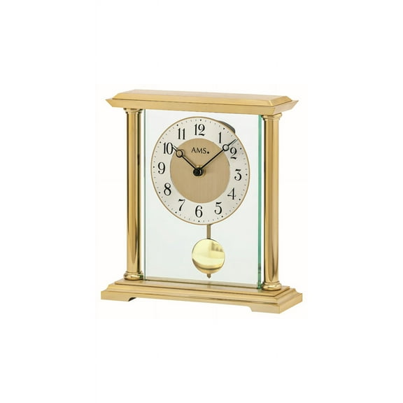 Modern clock with quartz movement from AMS AM T1143