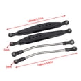 thumbnail image 3 of Control remoto Brazo trasero Kit Suspensión Rod Vender Vehículo Actualizaciones de la pieza de repuesto Reemplazo para Axial RR10 90048 90053 Negro seitruly FN001273-01, 3 of 7
