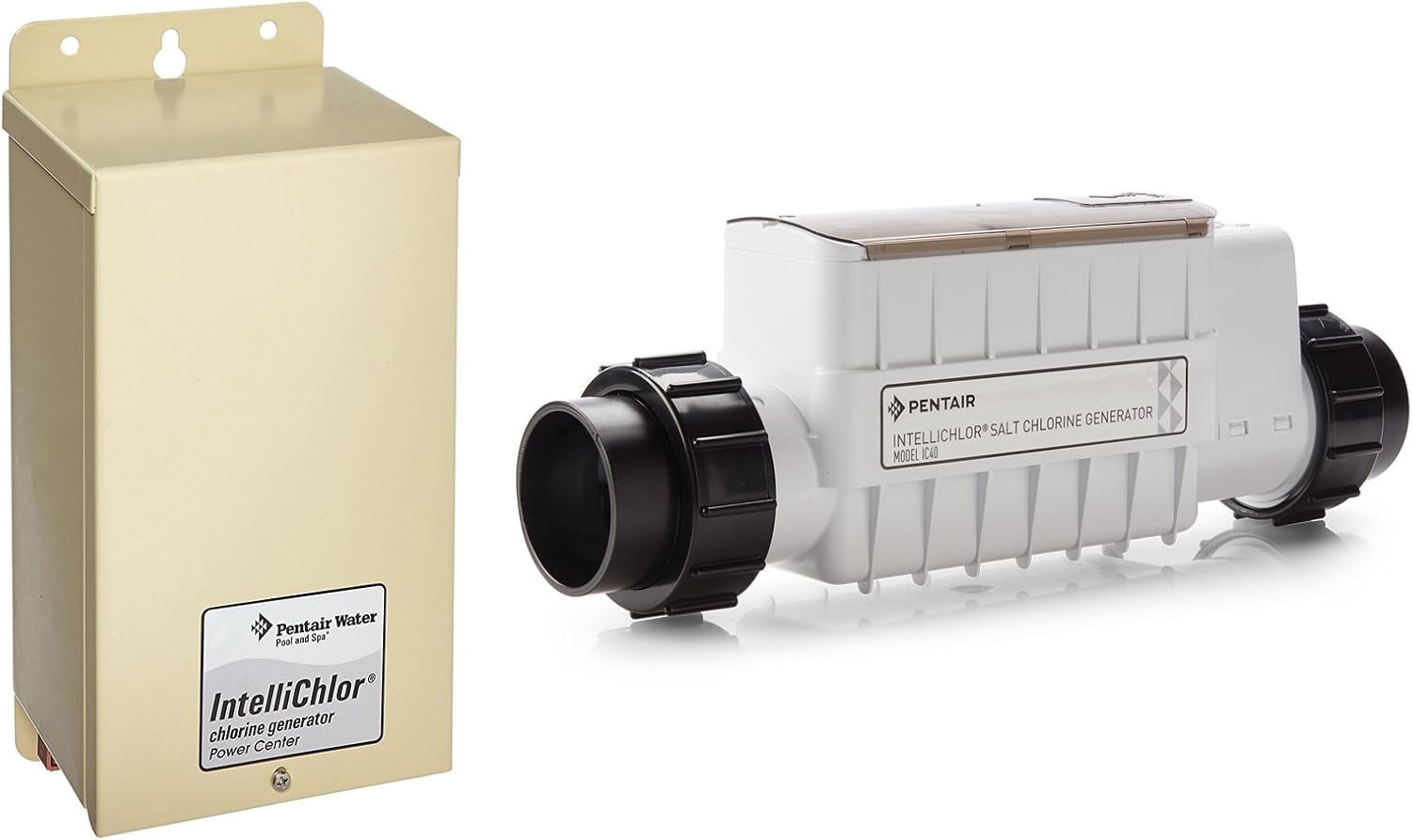 Pentair IntelliChlor Power Center and IC40 Salt Water Chlorinator, Up to 40K Gallons, 1 Pack