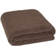 thumbnail image 4 of Cotton Paradise 100% Cotton 40 by 80 inches Bath Sheet, Soft Absorbent Quick Dry Towels for Bathroom, Brown, 4 of 8