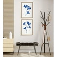 thumbnail image 6 of Kate and Laurel Sylvie Navy Ginkgo and Navy Ginkgo Trio Minimalist Flower Art Set Framed Canvas Wall Art, 18" x 24", Set of 2, by Cat Coquillette, 6 of 7